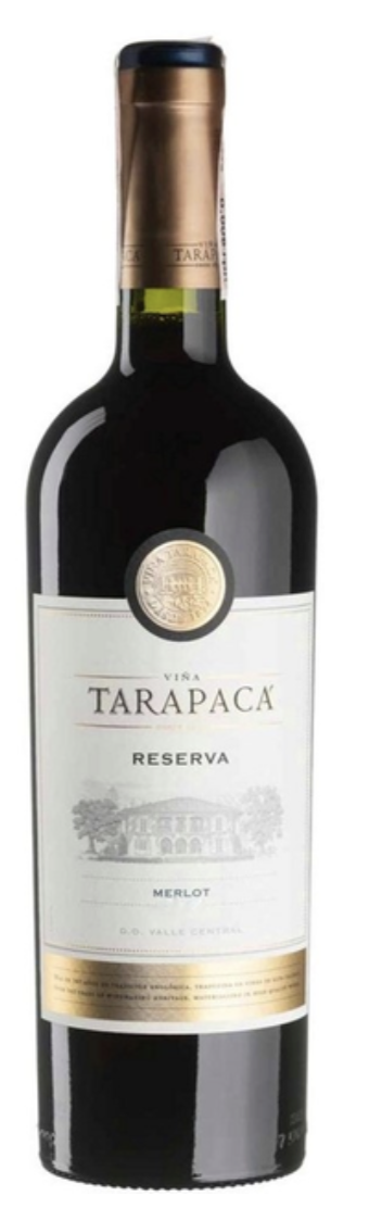 Вино Tarapaca Merlot Reserva сухе червоне 13.5% 0.75 л